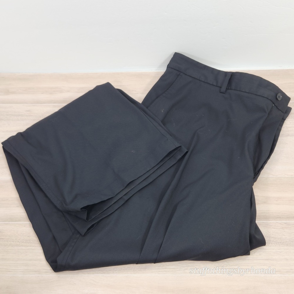 Pebble Beach Mens Black Golf Pants Size‎ 40 X 32 Performance Polyester Spandex